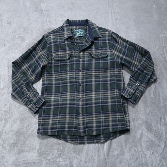 Woolrich Other - Woolrich Shirt Mens M Green Brawny Flannel Plaid Shacket Button Down Outdoors